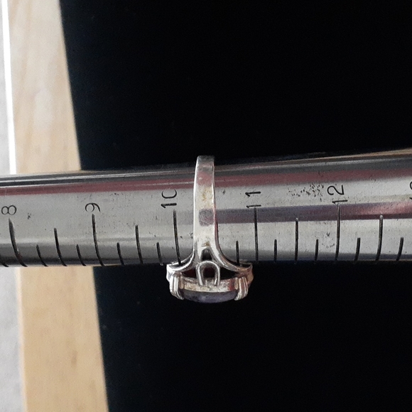 Sterling Silver Charoite Gemstone Ring T100 - Picture 8 of 14